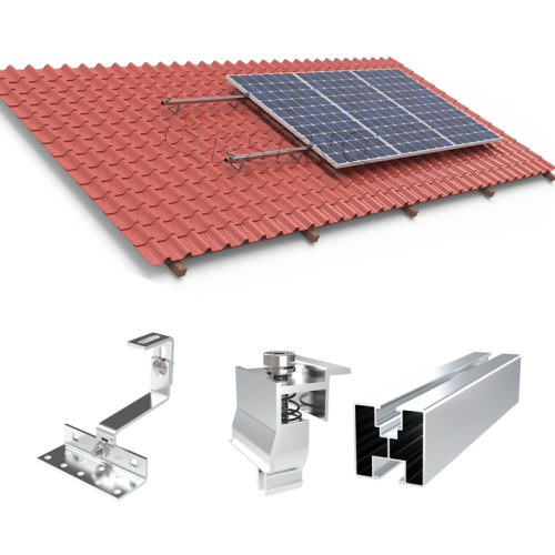 Pitched Tile Roof Solar Roof Mounting System -
